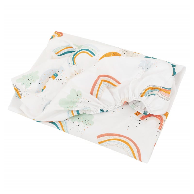 Certified cotton baby fitted sheet - Premium Collection - Arc en Ciel