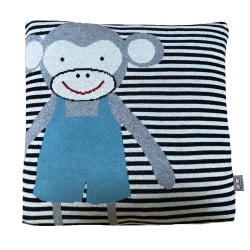 Cushion cover in organic cotton, MONKEY