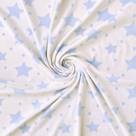 Lightweight organic cotton baby blanket - Reversible star