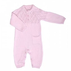 Baby jumpsuit in organic cotton knit
