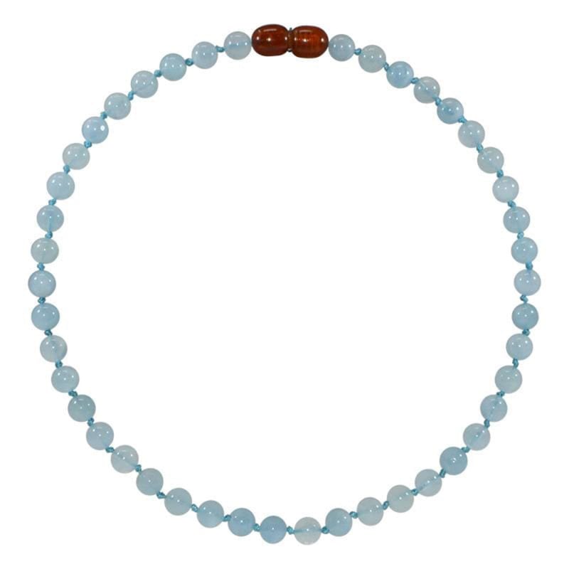 Natural stone baby necklace - Aquamarine Beryl