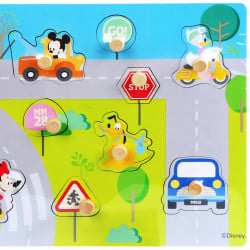 Baby toy - Wooden puzzle, Mickey and his friends